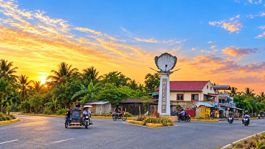 The welcome landmark and community in Barangay Lanot